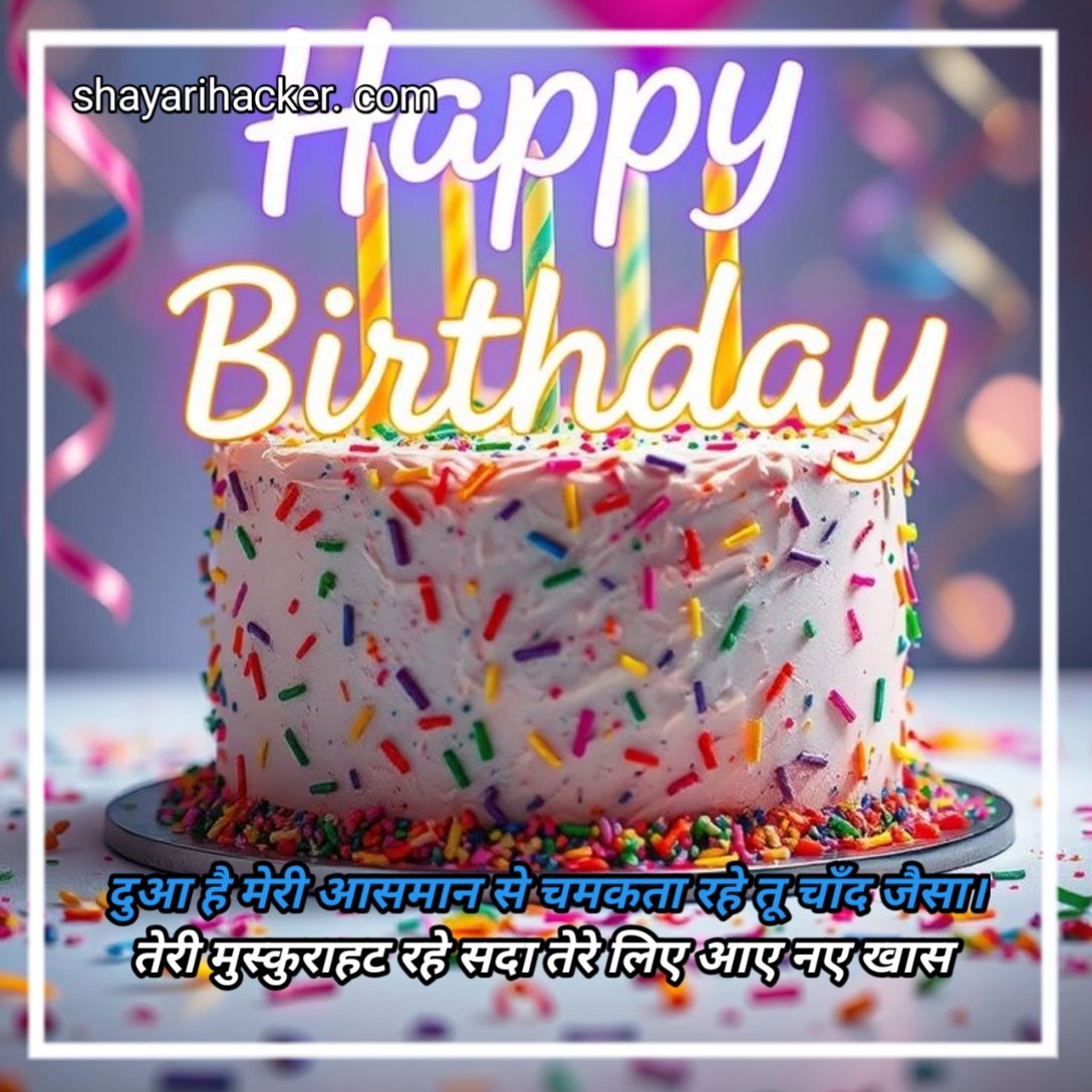 happy birthday shayari,heart touching