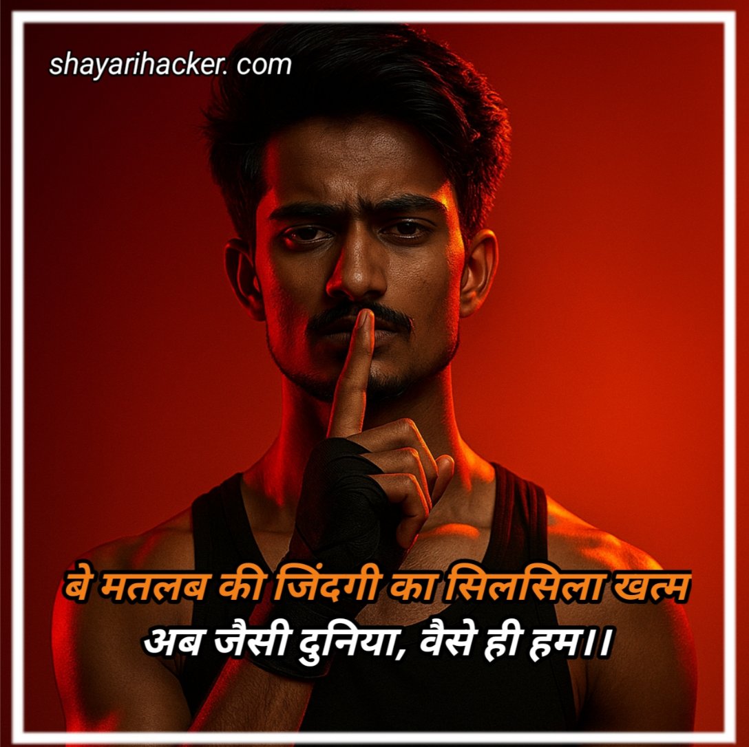 Gajab Attitude Shayari In Hindi